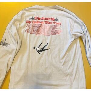 Duckworth Rapper Kendrick Lamar Falling Man Tour Shirt Large Long Sleeve A105